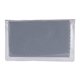 aerial view a gray 6.75x6 microfiber cloth with pouch, image 1 of 2
