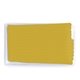 aerial view a yellow 6.75x6 microfiber cloth with pouch, image 1 of 2