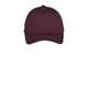 aerial view a maroon port company(r) six - panel unstructured twill cap, image 1 of 3