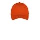 aerial view a orange port company(r) six - panel unstructured twill cap, image 1 of 3