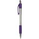 aerial view a purple with silver barrel premium silver stylus pen w / metallic accents, image 1 of 2