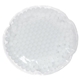 aerial view a solid white round aqua pearls hot / cold pack, image 1 of 2