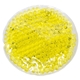 aerial view a yellow round aqua pearls hot / cold pack, image 1 of 2