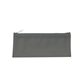 aerial view a frosted charcoal zippered pencil case, image 1 of 2