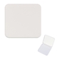 aerial view a solid white compact mirror with dual magnification, image 1 of 4