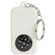 aerial view a white 2 x 1.25 compass keyring, image 1 of 6