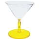 a yellow 2 oz plastic martini sampler