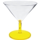 a yellow 3 oz plastic martini sampler