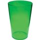a green 16 oz plastic pint cup
