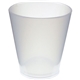 a frosted 1.5 oz plastic standard shot glass
