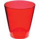 a red 1.5 oz plastic standard shot glass