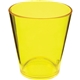a yellow 1.5 oz plastic standard shot glass