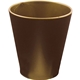 a gold 1.5 oz plastic standard shot glass