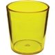 a yellow 2 oz colored styrene shot glass