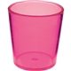 a pink 2 oz colored styrene shot glass