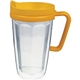 a goldenrod 16 oz thermal travel mug with decal - plastic