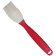 aerial view a red handle & white brush silicone basting brush, image 1 of 2