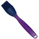 aerial view a translucent purple handle & blue brush silicone basting brush, image 1 of 2