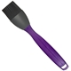 aerial view a translucent purple handle & charcoal brush silicone basting brush, image 1 of 2