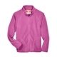 aerial view a sport chrty pink team 365 youth campus microfleece jacket, image 1 of 6