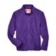 aerial view a sport purple team 365 youth campus microfleece jacket, image 1 of 6