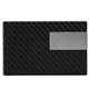 aerial view a black leatherette business card case, image 1 of 3