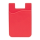 aerial view a red treviso silicone phone wallet, image 1 of 3