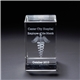3D Crystal Block Medium Award