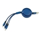 4 Ft. Retractable 3 In 1 Charging Cable