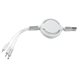 4 Ft. Retractable 3 In 1 Charging Cable