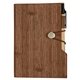 4 x 6 Woodgrain Look Notebook With Sticky Notes And Flags