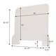 40 x 32 Protective Acrylic Counter Barrier Hardware