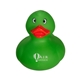 aerial view a green color changing rubber duck toy, image 1 of 4