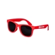 aerial view a red youth single - tone matte sunglasses, image 1 of 2