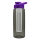 a smoke bottle & violet lid & frost infuser the flair - 26 oz transparent tritan(tm) bottle with drink thru lid and large infuser