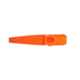 aerial view a orange plastic kazoos instrument, image 1 of 2