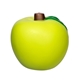 aerial view a lime green apple shape stress ball, image 1 of 2
