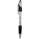aerial view a translucent white geode illuminated stylus pen, image 1 of 3