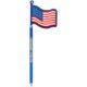 a transparent cobalt blue (pms 286) flag / usa - billboard(tm) inkbend xtra(tm)