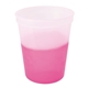 aerial view a clear/magenta good value(tm) color - changing stadium cup 16 oz, image 1 of 2