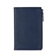 aerial view a navy blue mason executive notebook with zipper pocket, image 1 of 9