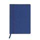 aerial view a navy blue thermal stitch notebook, image 1 of 4