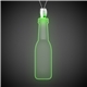 a green & round face bottle shape green light up pendant necklaces