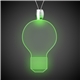 a green & lightbulb shape green light up pendant necklaces