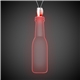 a red & round face bottle shape red light up pendant necklaces