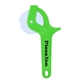 aerial view a lime green multifunctional plastic pizza cutter, image 1 of 2