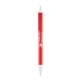 aerial view a red w/white trim vibrant color click pen, image 1 of 2