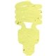 a yellow cfl seed shape bookmark