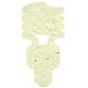a cream cfl seed shape bookmark