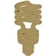 a latte brown cfl seed shape bookmark